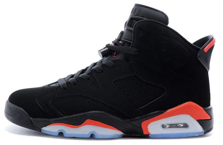 Кроссовки Nike Air Jordan 6 (VI) Infrared Black 384664-060 черные