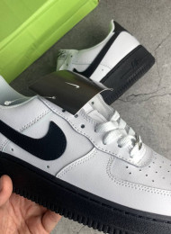 Кроссовки Nike Air Force 1 Low White Black Midsole живое фото 3