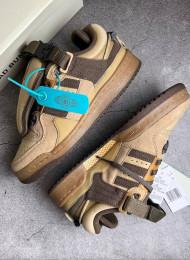 Кроссовки Adidas Forum Buckle Low Bad Bunny Brown живое фото 1
